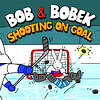 bob and bobek shooting on goal